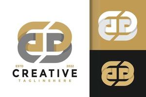 Abstract Monogram Letter GB or BG Modern Logo Design Vector For Template