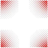 red halftone at corner with copy space in the middle illustration vector background