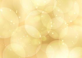 golden bokeh lights background vector