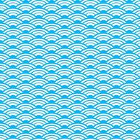 Abstract background with Japanese style wave pattern vector