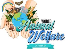 World Animal Welfare Day Poster vector