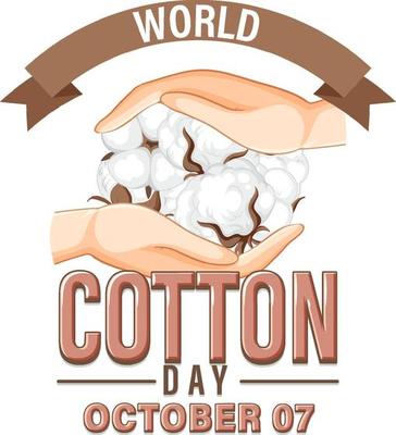 World Cotton Day October 7 Banner Design