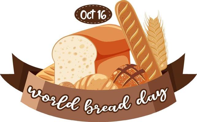 World bread day banner design