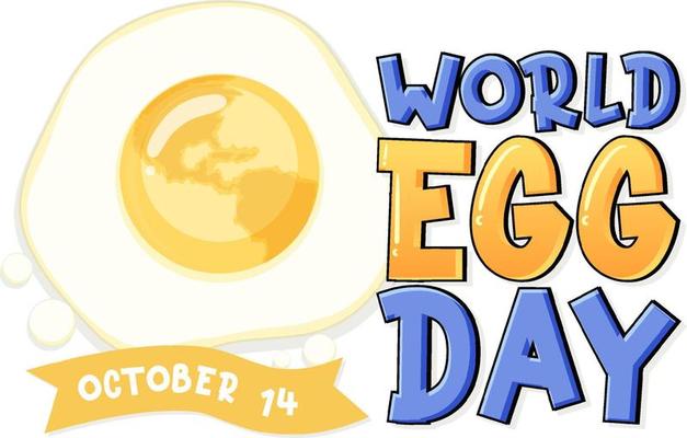 World egg day banner or logo design