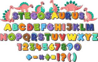 English alphabets of a-z letters and number 0-9 vector