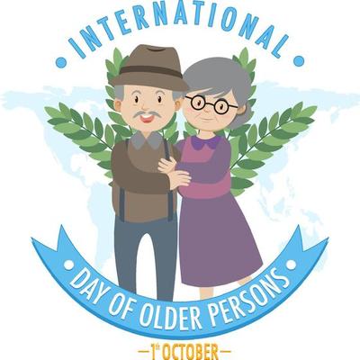 International day of older persons banner design