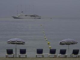 cannes at the mediterranean sea photo