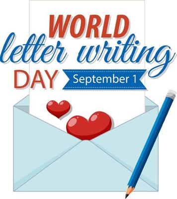 World Letter Writing Day Banner Design