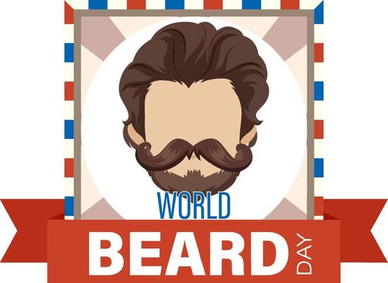 World beard day banner design