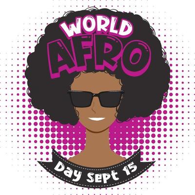 World Afro Day September 15 Banner Design