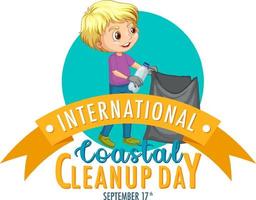 International Coastal Cleanup Day Banner vector