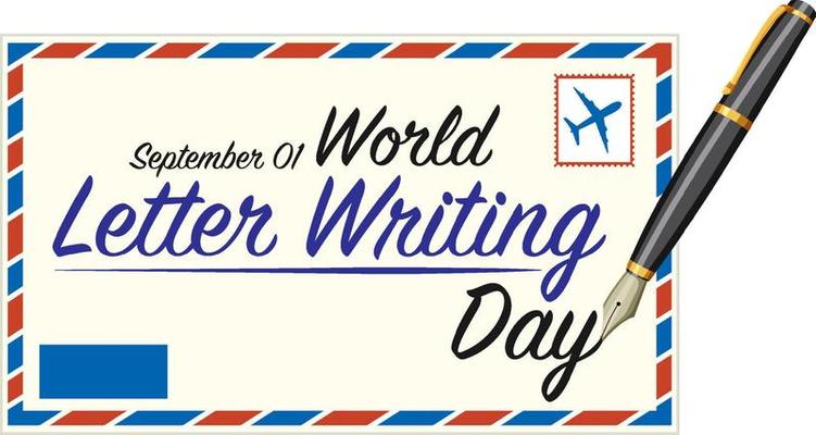 World Letter Writing Day Banner Design