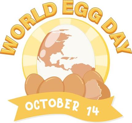 World egg day banner or logo design