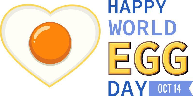 World egg day banner or logo design