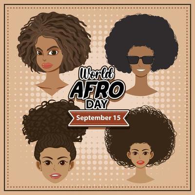 World Afro Day September 15 Banner Design