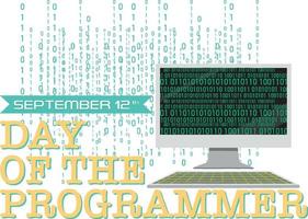 The Day of the Programmer Poster vector