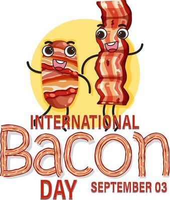 International bacon day poster template