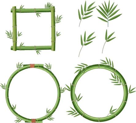 Bamboo frame in different shapes