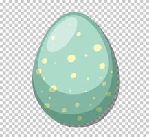 Isolated green dinosaur egg vector