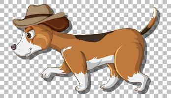 Beagle dog cartoon character vector