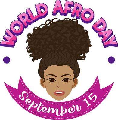 World Afro Day September 15 Banner Design