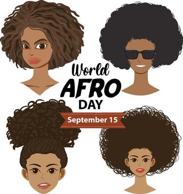 World Afro Day September 15 Banner Design