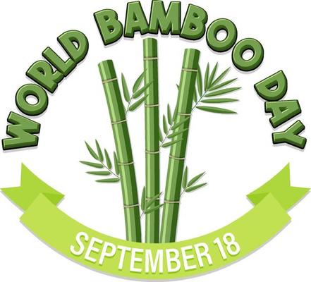 World Bamboo Day September 18 Banner Design