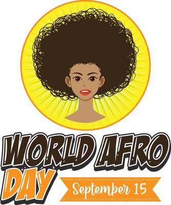 World Afro Day September 15 Banner Design