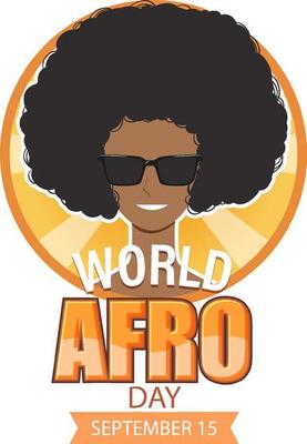 World Afro Day September 15 Banner Design