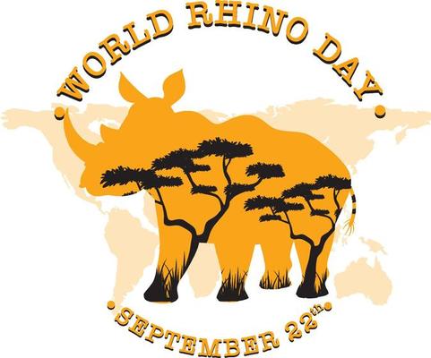 World Rhino Day September 22 Banner