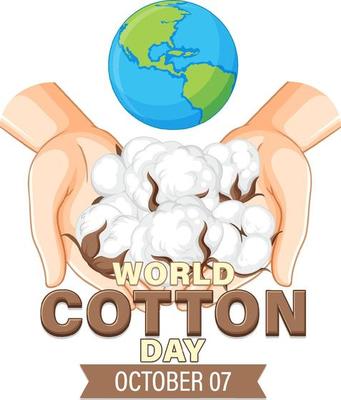 World Cotton Day October 7 Banner Design