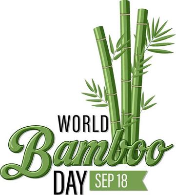 World Bamboo Day September 18 Banner Design