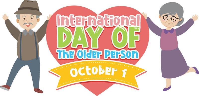 International Day for Older Person Poster Template