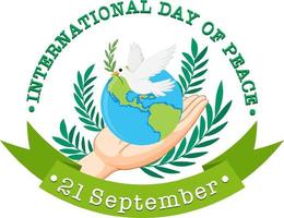 International Day of Peace vector