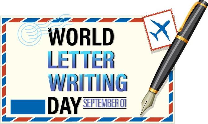 World Letter Writing Day Poster Design