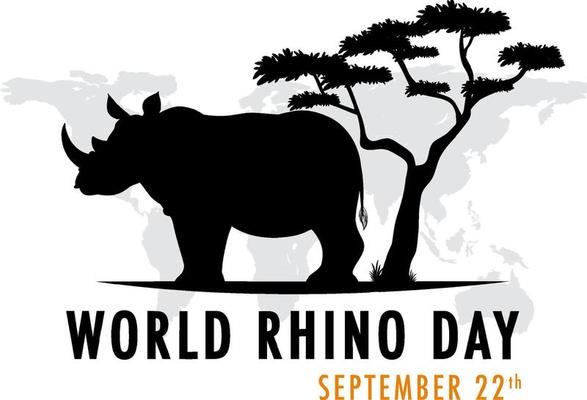 World Rhino Day September 22 Banner