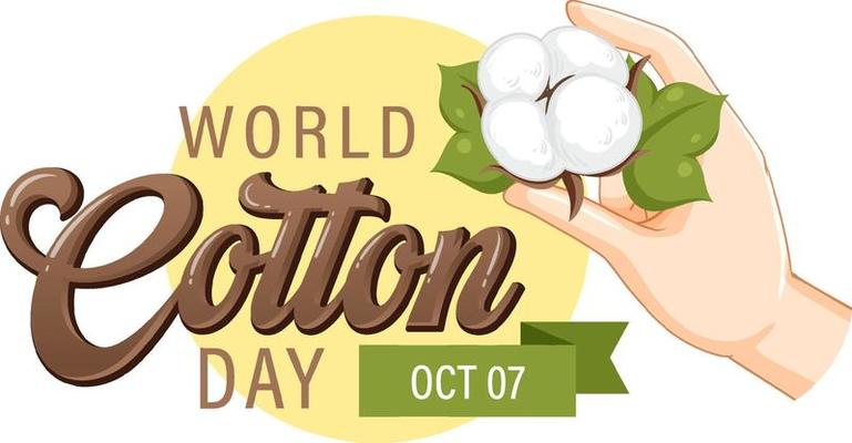 World Cotton Day October 7 Banner Design