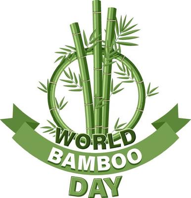 World Bamboo Day September 18 Banner Design