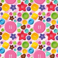 Colourful buttons seamless pattern vector