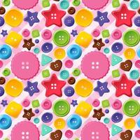 Colourful buttons seamless pattern vector