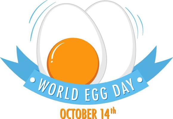 World Egg Day October 14 Banner Design