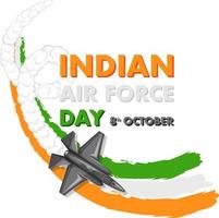 Indian Air Force Day Poster vector