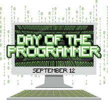 The Day of the Programmer Poster vector