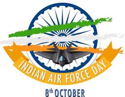 Indian Air Force Day Poster vector