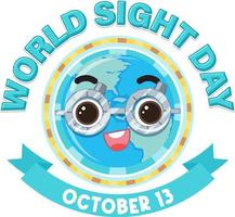 World Sight Day Poster Template vector