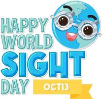 World Sight Day Poster Template vector