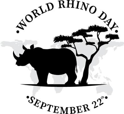 World Rhino Day September 22 Banner