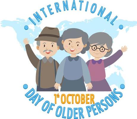 International day of older persons banner design