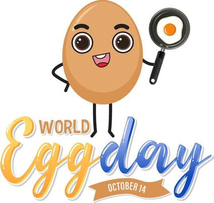 World egg day banner or logo design