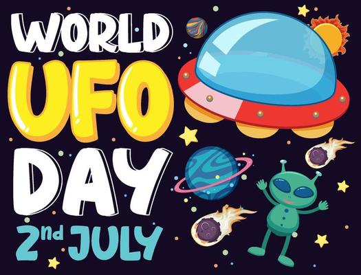 World UFO Day Poster Design